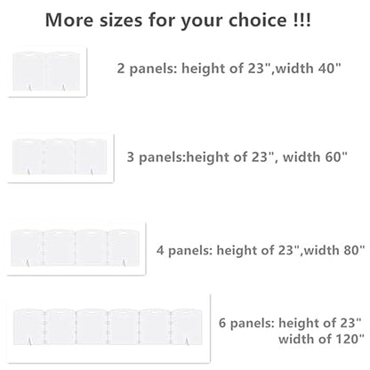 Clear Freestanding Dog Gate for Indoor Use,Pet Gates for Doorways no Drilling,Acrylic Foldable Dog Gate for Stairs with Support Feet (2 Panel - 40''W x 23''H) - size: 2 Panel - 40''W x 23''H