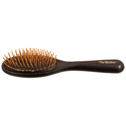 Chris Christensen Dog Brush, 20 mm Oval, Wood Pin Series, Groom Like a Professional, Real Wood Pins, 100% Static-Free, Redistribute Natural Oils into Coat, Reduces Painful Pulling, Small - size: Small