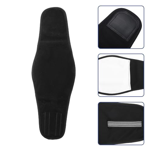 Washable Male Dog Diaper Belly Band, Reusable Breathable Pet Diaper Wrap, Water Absorbent Black Large (70g) for Home Training and Incontinence