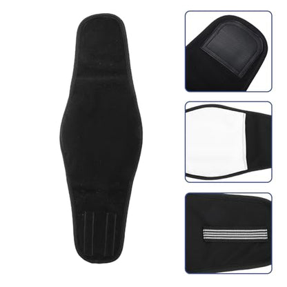 Washable Male Dog Diaper Belly Band, Reusable Breathable Pet Diaper Wrap, Water Absorbent Black Large (70g) for Home Training and Incontinence