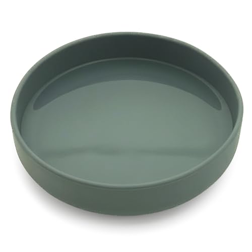 Should We Go? Dog Water Bowl - The Perfect Dish No-Spill, Less Mess Non-Tippable Water & Food Bowl, Pure Silicone with Suction Cup, Fits 2 Cups 6” Across x 1.25” Tall, Ideal for All Pets, Small-Spruce - color: Spruce, size: Small (6” Across x 1.25” Tall)