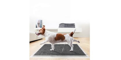 XL Charcoal Dog Pee Pads, Disposable Cotton Puppy Training Pads with Activated Carbon Odor Control, Non Slip Adhesive, Leak Proof, 24” x 36”, 20 Count, for Puppies, Senior Dogs & Incontinence