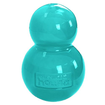 Outward Hound Double-Tuff Stuffable Dog Toy, Medium Blue, 3.9" x 2.5" – Treat Dispensing Chew Ball for Small to Medium Dogs, Interactive Puzzle Toy for Enrichment & Slow Feeding - color: Double-Tuff Stuffable (Blue)