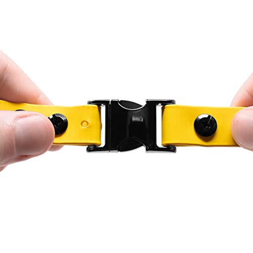 E-Collar Educator 1" Biothane Collar Strap for ET-800 & UL-1200, Yellow | Fits FE-580, ET-800 & UL-1200 Receivers Only, 1" Waterproof Biothane, 33" Trim-to-Fit, Yellow - color: Yellow