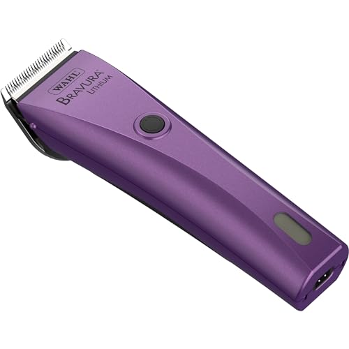 Wahl Professional Animal Bravura Pet, Dog, Cat, and Horse Corded/Cordless Clipper Kit, Purple (#41870-0423) - color: Purple