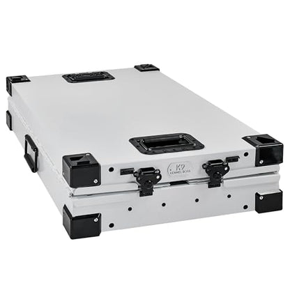 K9 Kennel Boss Aluminum Collapsible Dog Crate, Heavy Duty Folding Kennel - Small (White) - color: White, size: 30.6"L x 22.8"W x 25.7"H