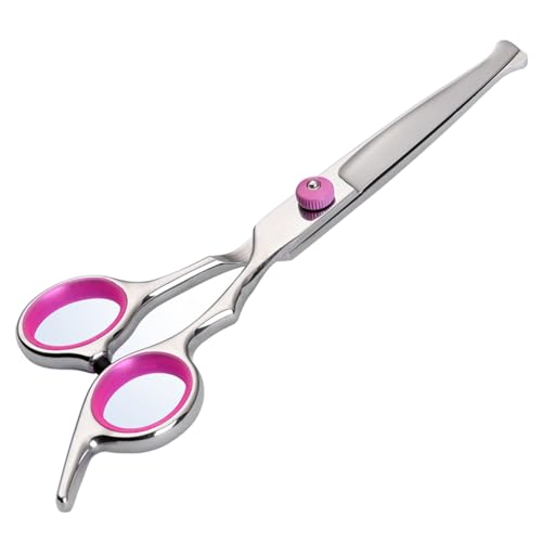Dog Grooming Scissors, Stainless Steel Dogs Cats Pets Grooming Shears - style: Round head straight scissors