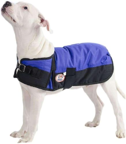 Derby Originals Horse Tough 600D Ripstop Waterproof Winter Dog Coat 150g Medium Weight - color: Blue, size: 13.5 in