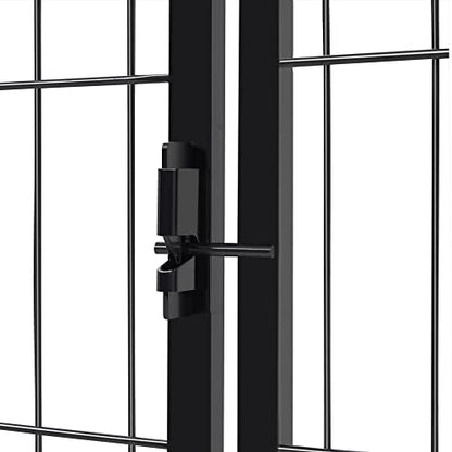 Yaheetech 와이드 패널 강아지 놀이 틀, 패널 6개 81.3cm(32인치) 높이 반려동물 펜, 게이트 포함, 휴대용 실내 실외 울타리, 중형/대형견용 - size: 101.6cm(40")