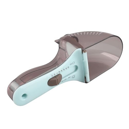 Fydun Adjustable Measuring Spoon, Pet Food Scoop with Scale Precise Control Dog Cat Cup for Dogs Cats Grade Material