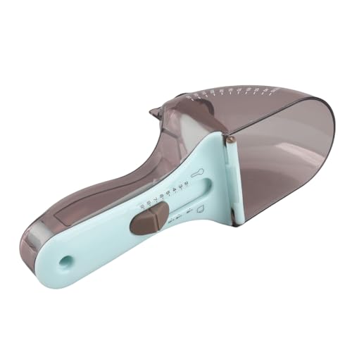 Fydun Adjustable Measuring Spoon, Pet Food Scoop with Scale Precise Control Dog Cat Cup for Dogs Cats Grade Material