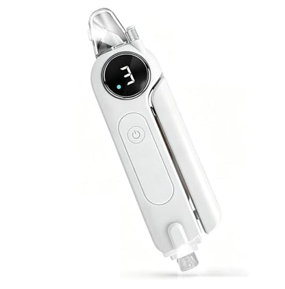 2 in 1 Dog Nail Clippers & Grinder with Light, Quiet Electric Cat Nail Trimmer for Large Medium Small Dogs & Cats, 3 Speeds, Rechargeable, Splash Guard & Safety Lock, Painless Grooming Tool (White)