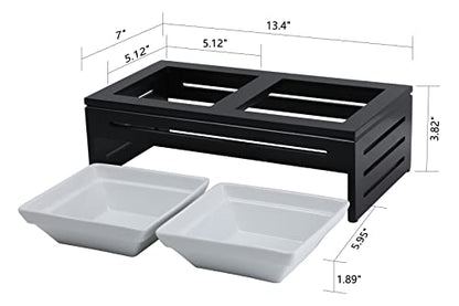 Silicute Ceramic Elevated Bowls Pets - The Pawsh Bowl - Dining for Discerning Dogs