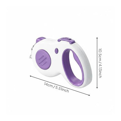 Retractable Dog Leash Heavy Duty Automatic Reflective Extendable Dog Leash for Outdoor, Training, Purple - color: Purple