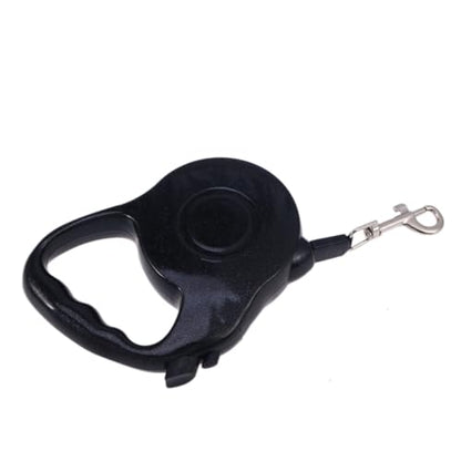 Generic Automatic Retractable Dog Leash for Small to Medium Pets Black Traction Rope with Brake System and One-Handed Stop Large Handle for Comfortable Grip During and Walking