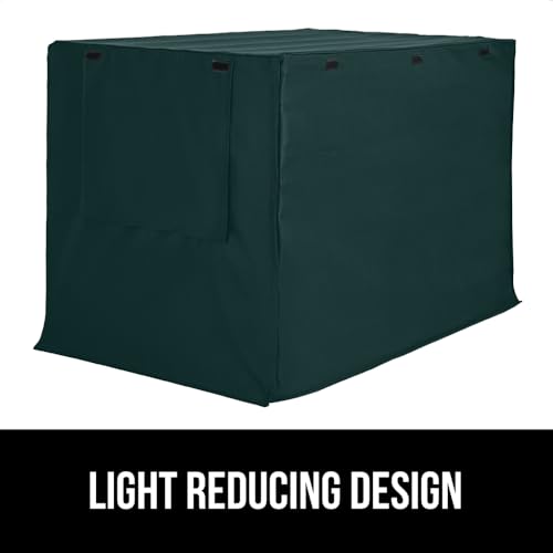GORILLA GRIP Dog Crate Covers Compatible with Amazon Basics Dog Crates, All Sides Open, Privacy Cover Fits 30" Wire Kennel, Breathable Mesh Windows, Light Reducing Training Cage Topper, Hunter Green - color: Hunter Green, size: 30" X 19" X 21"