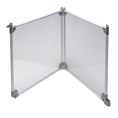Front Row Foldable Dog Playpen – Durable and Portable Puppy Playpen for Exercise, Rest & Play – Clear Fence Panels with Aluminum Rods and Crate for Dogs and Other Small Pets (Silver, 2-Panel) - color: Silver