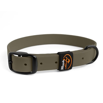 SportDOG Rugged Utility Collar – Waterproof and Stink-Proof – Premium Soft-Touch Material – Stress-Tested, Durable Hardware – Silicon Strap Keeper – Moss Green – Large - color: Moss Green, size: Large