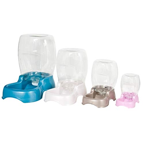 Petmate Pet Cafe Cat and Dog Water Dispenser - Water Bowl for Cats and Dogs, USA Made, 1.5 GAL, Pearl Ash Blue - color: Pearl Ash Blue, size: 1.5 GAL
