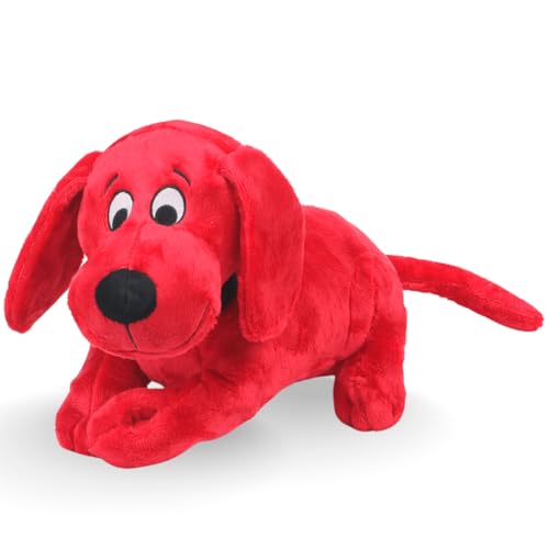 Clifford® Snuggle Buddy Medium Size Plush Dog Toy | Cozy Dog Stuffed Animals Play Toy for Medium to Large Dogs | Comfort, Squeakers, Crinkle, Interactive Bonding