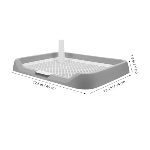 UKCOCO Splashproof Dog Potty Tray Indoor Durable Dog Toilet Easy Clean Multifunctional Pee and Poop Holder for Puppy Training and Housebreaking