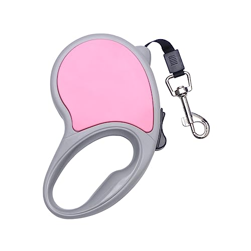 COLLBATH 5m Retractable Dog Leash Pet Leash Braking System Telescopic Traction Rope One- for Pet Dogs