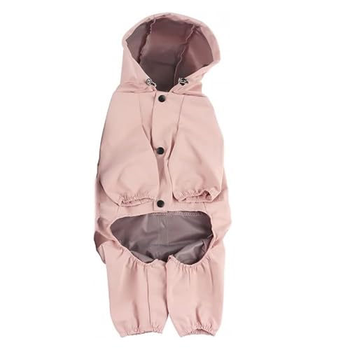 Pet Raincoat–Waterproof & Breathable Reflective One-Piece Clothing for Cats and Dogs, Perfect for Rainy Days and Daily Wear, Comfortable and Stylish L - size: Large