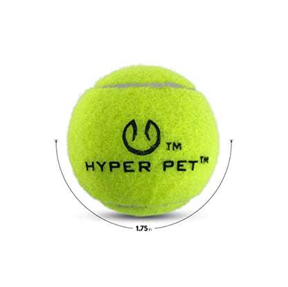 Hyper Pet Tennis Balls for Dogs - 12 Pack 2.5'' Durable Non-Toxic Outdoor Dog Toys Balls with Mesh Bag, for Fetch & Excercise, Medium to Large Breeds (Non Squeaky)