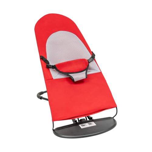 Pet Rocking Chair, Portable Dog Rocker Bed Chair 4 Modes Adjustments Pet Rocker Bed Washable Removable Small Dogs Cots Sofa Beds for Pets Under 33lbs/15Kg (Red) - color: Red
