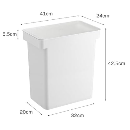 YAMAZAKI Home Tower Airtight Pet Food Storage Container - Cat And Dog Food Holder Bin With Transparent Lid And Handle - Extra Large - Polypropylene - 6.6 Gallons, 25 Liters - color: White, size: Extra Large