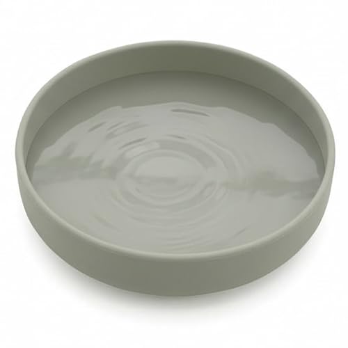 Should We Go? Dog Water Bowl - The Perfect Dish No-Spill, Less Mess Non-Tippable Water & Food Bowl, Pure Silicone with Suction Cup, Fits 2 Cups 6” Across x 1.25” Tall, Ideal for All Pets, Small-Sage - color: Sage, size: Small (6” Across x 1.25” Tall)