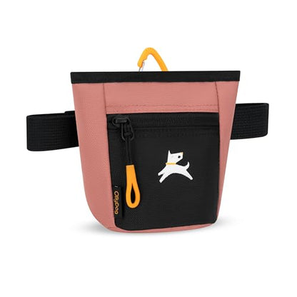 OllyDog, Goodie Treat Bag, Dog Treat Training Pouch | Magnetic Closure | 3 Ways to Wear | Hands-Free Waist Belt | Water-Resistant Recycled Vegan Fabric (Desert) - color: Desert