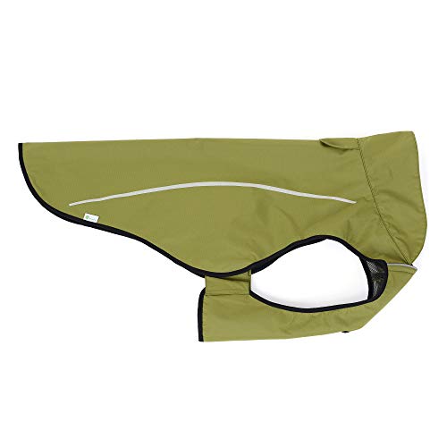 Mile High Life Dog Raincoat, Adjustable Waterproof Reflective Rain Jacket for Small Medium Large Dogs, Lightweight Breathable Pet Rain Coat with Leash Hole(Lime Yellow,XXS Chest 16-19") - color: Lime Yellow, size: XXS Chest 16"-19"