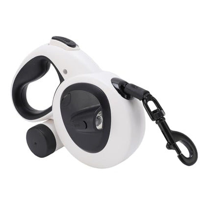 Retractable Dog Leash, Pet Walking Leash with One Handed Brake, Reflective Strips and LED Light, Heavy Duty for Small and Medium Dogs (Large Size(21x15in)) - size: Large Size(21x15in), style: Large Size(21x15in)
