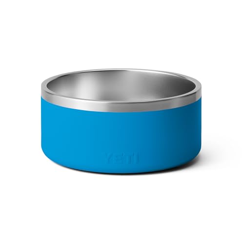 YETI Boomer 8, Stainless Steel, Non-Slip Dog Bowl, Holds 64 Ounces - color: Big Wave Blue
