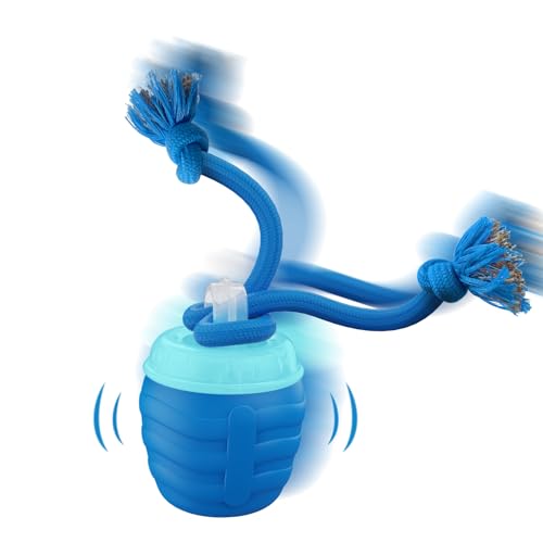 Interactive Dog Toys, [2026 Newly Upgraded] Interactive Dog Ball for Medium/Large Dogs, Automatic Moving Dogs Toy Wicked Ball for Boredom & Training, Play Music, USB Rechargeable(Blue)