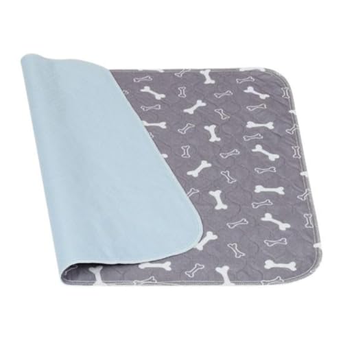 Washable Pee Pads | Reusable Absorbent Crate Urine Mat | Absorbent Odor Proof Non-Slip Puppy Pee Pad | for Training Potty Crate Balcony Car Kennel Floor - color: Gray, size: 30x30cm