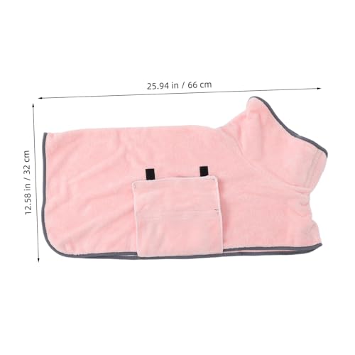Kisangel Fast Drying Pet Bathrobe Super Absorbent Dog Towel Robe for Quick Drying After Bath Shower Comfortable Microfiber Puppy Towel for Pet Care Machine Washable