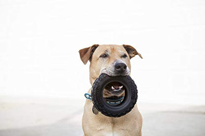 Mammoth TireBiterII – Natural Rubber Dog Toys for Extreme Chewers – Dog Toys for Extra Long Interactive Play – Aggressive Chewer Toys for Large - X-Large Dogs - X-Large 7” - size: X-Large 7", style: Tire