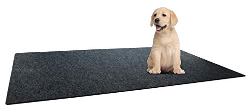 Drymate Heavy Duty Washable Potty Pad, Reusable Black Charcoal Pee Pad for Puppy Training – Absorbent/Waterproof – Protects Surfaces, Contains Liquids (USA Made) (XXL) (29.5 Inches x 48 Inches)