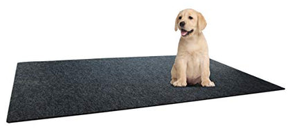 Drymate Heavy Duty Washable Potty Pad, Reusable Black Charcoal Pee Pad for Puppy Training – Absorbent/Waterproof – Protects Surfaces, Contains Liquids (USA Made) (XXL) (29.5 Inches x 48 Inches)