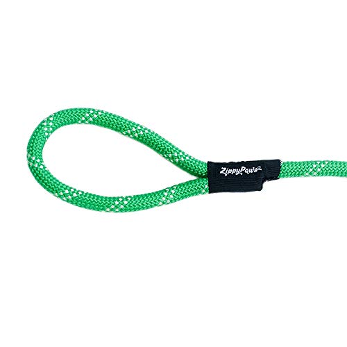 ZippyPaws Zp322 Climbers Rope Leash Original 6 Ft - Green Dog Lead - color: Green, size: 6 Feet