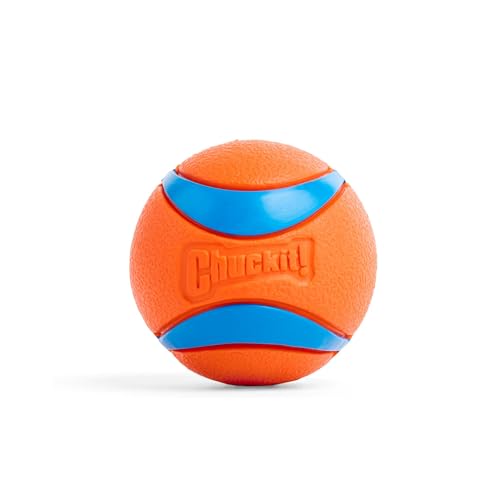 Chuckit! Ultra Ball Dog Toy, Medium (2.5 Inch Diameter) Pack of 1, for breeds 20-60 lbs - size: Medium (1 Pack), style: Ultra