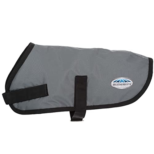 WeatherBeeta ComFiTec Classic Dog Coat, Dark Grey, 12" - color: Dark Grey, size: 12"