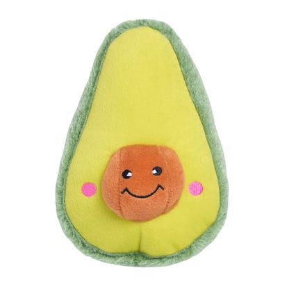 ZippyPaws NomNomz - Dog Squeaky Toys to Keep Them Busy, Funny Food Plush for Small, Medium, & Large Dogs, Cute Stuffed Puppy Toy, Pet Products, Gift for Dogs of All Breeds, Soft and Cuddly - Avocado - color: Avocado