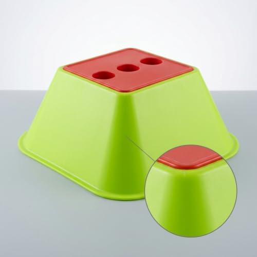 Telescopic Agility Poles for Basketball Training, Slalom Poles, Sports Training Sticks, & Training Equipment with Three-Hole Base - style: Three-hole base