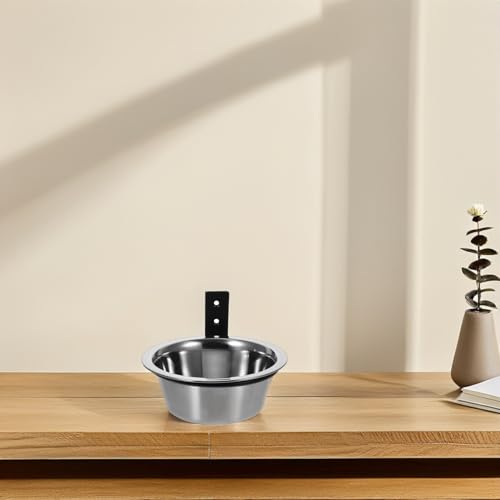 Alasum 2pcs Wall Mounted Dog Bowls Elevated Pet Feeding Station 6-inch Raised Small Dog Food and Water Holder Space-Saving Hanging Bowl for Comfortable Feeding
