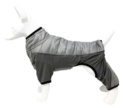 Pet Life ® Aura-Vent Lightweight 4-Season Stretch and Quick-Dry Performance Full Body Dog Coat Pet Jacket - color: Grey, size: Small