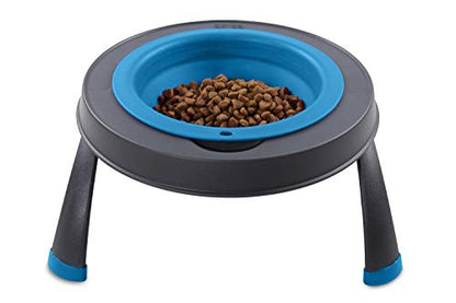 Dexas Pets Single Elevated Pet Feeder/Pet Bowl, I.5 Cup Capacity, Pro Blue, Small - color: Pro Blue, size: Small/1.5 Cup Capacity