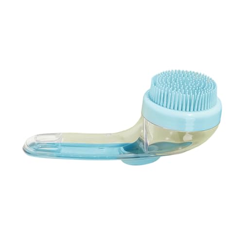 Grooming Easy Dispenser Silicone Pet Washing Brush for Cats and Dogs Soothing Massages and Effective Bathing Shampoo for Dogs Massage Grooming Bath Massage with - color: Blue